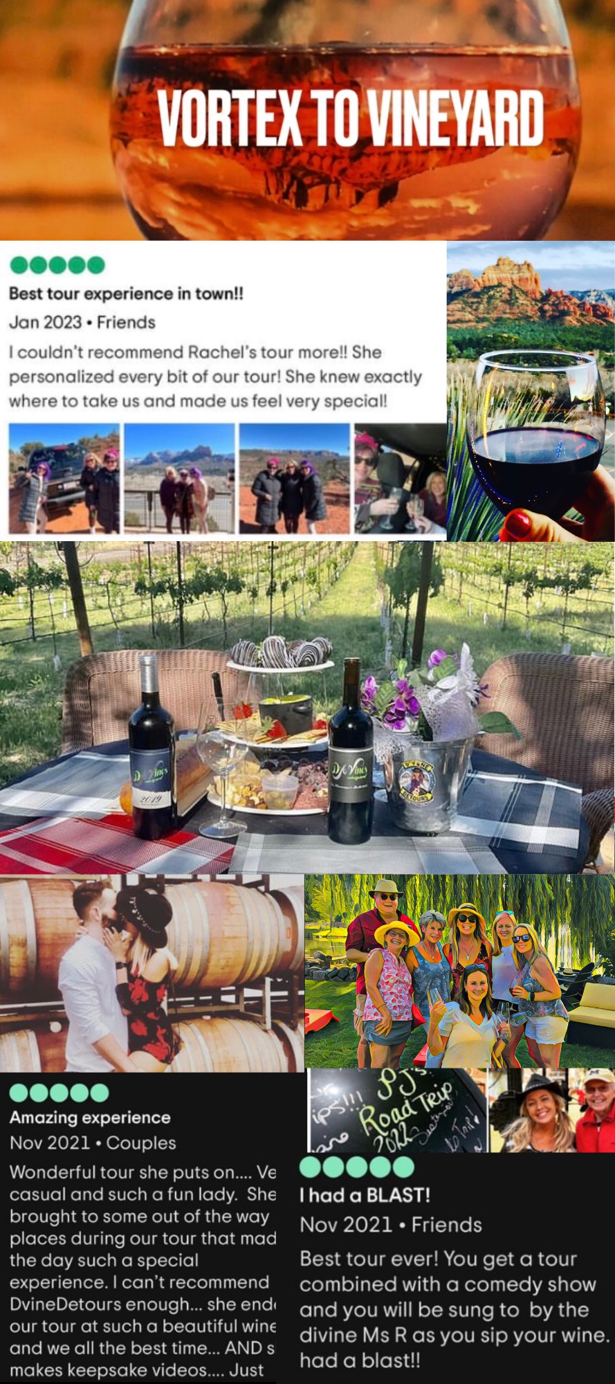 D'Vine Detours The #1 wine tour in Sedona! Experience the Spirit of Sedonas  Vortex to Vineyard and best VIP city tours in Sedona!